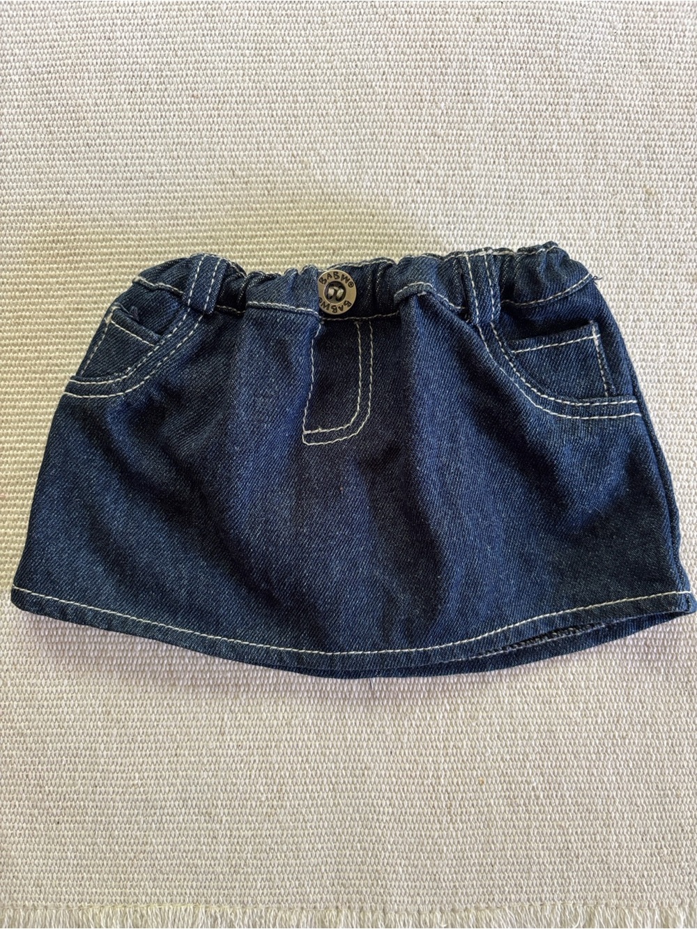 Build-A-Bear Dark Blue Denim Skirt with Front Pockets